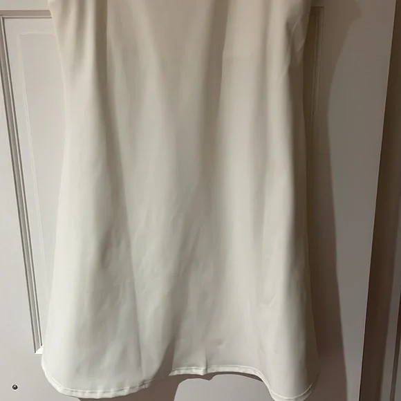 NWT sincerely jules white & pink trim v-neck active tennis golf dress size large - Picture 6 of 6